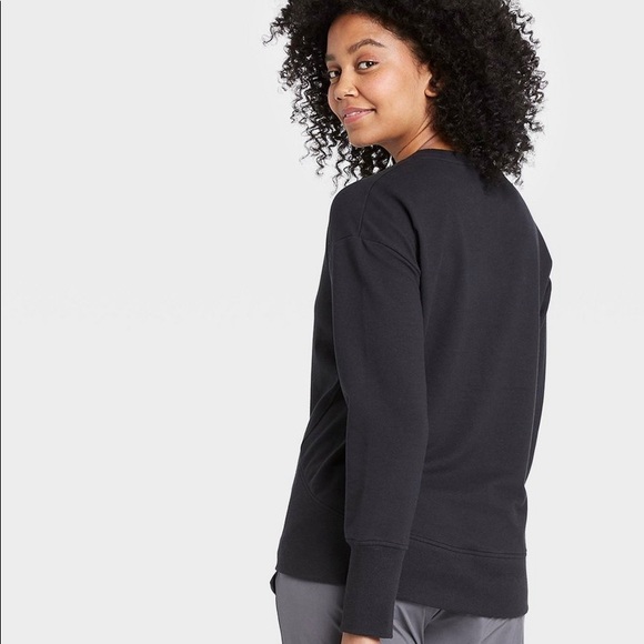 Women’s French Terry Crewneck Pullover - Picture 2 of 9